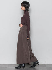 リブタートルニットプルオーバー≪手洗い可能≫