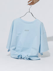 【ENIM BY VICKY】ハイゲージENIMロゴ刺繍Tシャツ《手洗い可能》