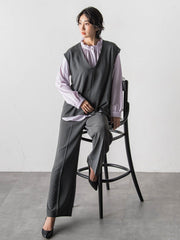 ドレープブロードストレッチブラウス