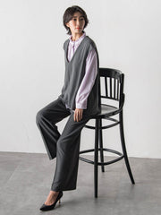 ドレープブロードストレッチブラウス