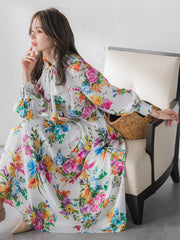 ビッグフラワーブーケブラウス