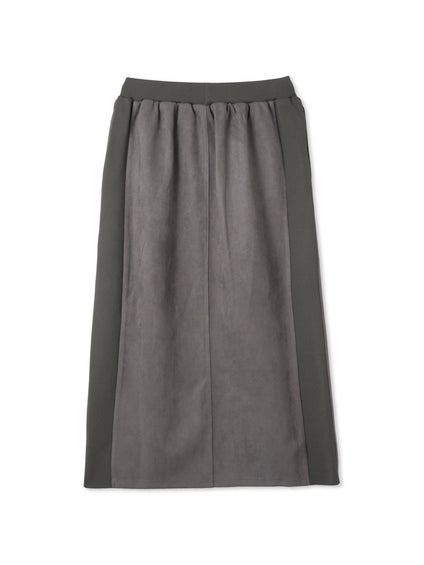 スウェードタッチダンボールナロースカート≪手洗い可能≫
