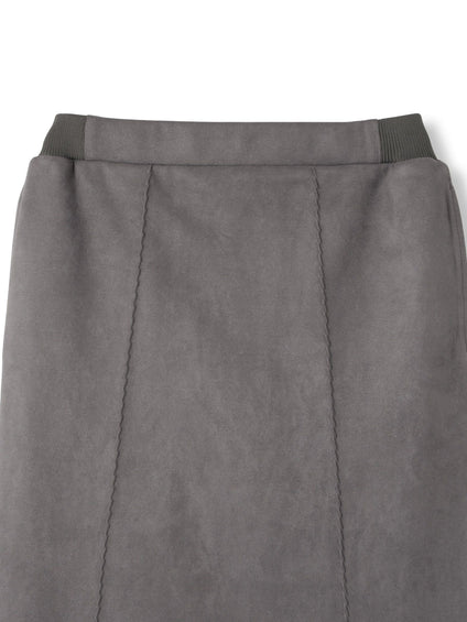 スウェードタッチダンボールナロースカート≪手洗い可能≫