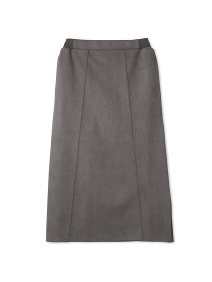 スウェードタッチダンボールナロースカート≪手洗い可能≫