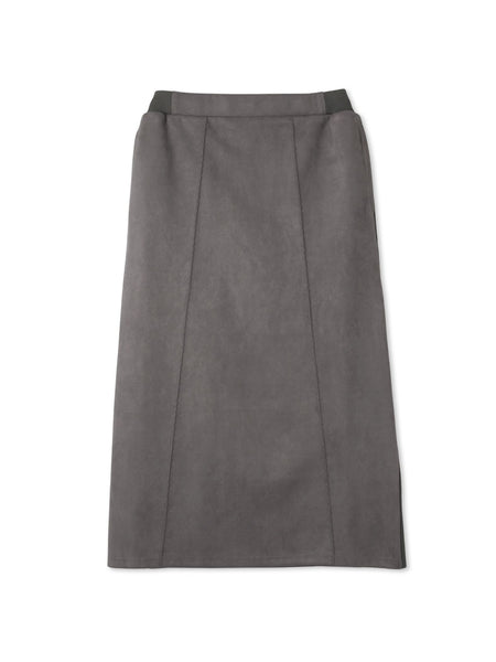 スウェードタッチダンボールナロースカート≪手洗い可能≫