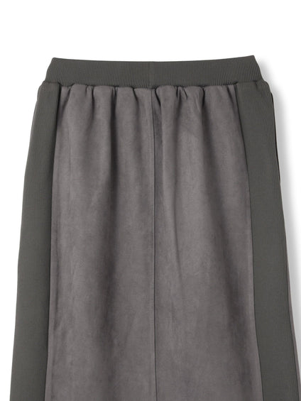スウェードタッチダンボールナロースカート≪手洗い可能≫