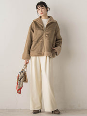 【WEB限定】フェイクムートンファーコート