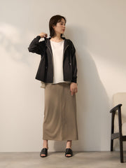 コードダブルニットナロースカート