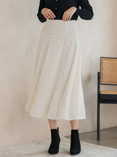 起毛カットレースフレアスカート≪手洗い可能≫ | ketty（ケティ  