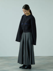 アルパカタッチダブルフェイスニットカーディガン≪手洗い可能≫