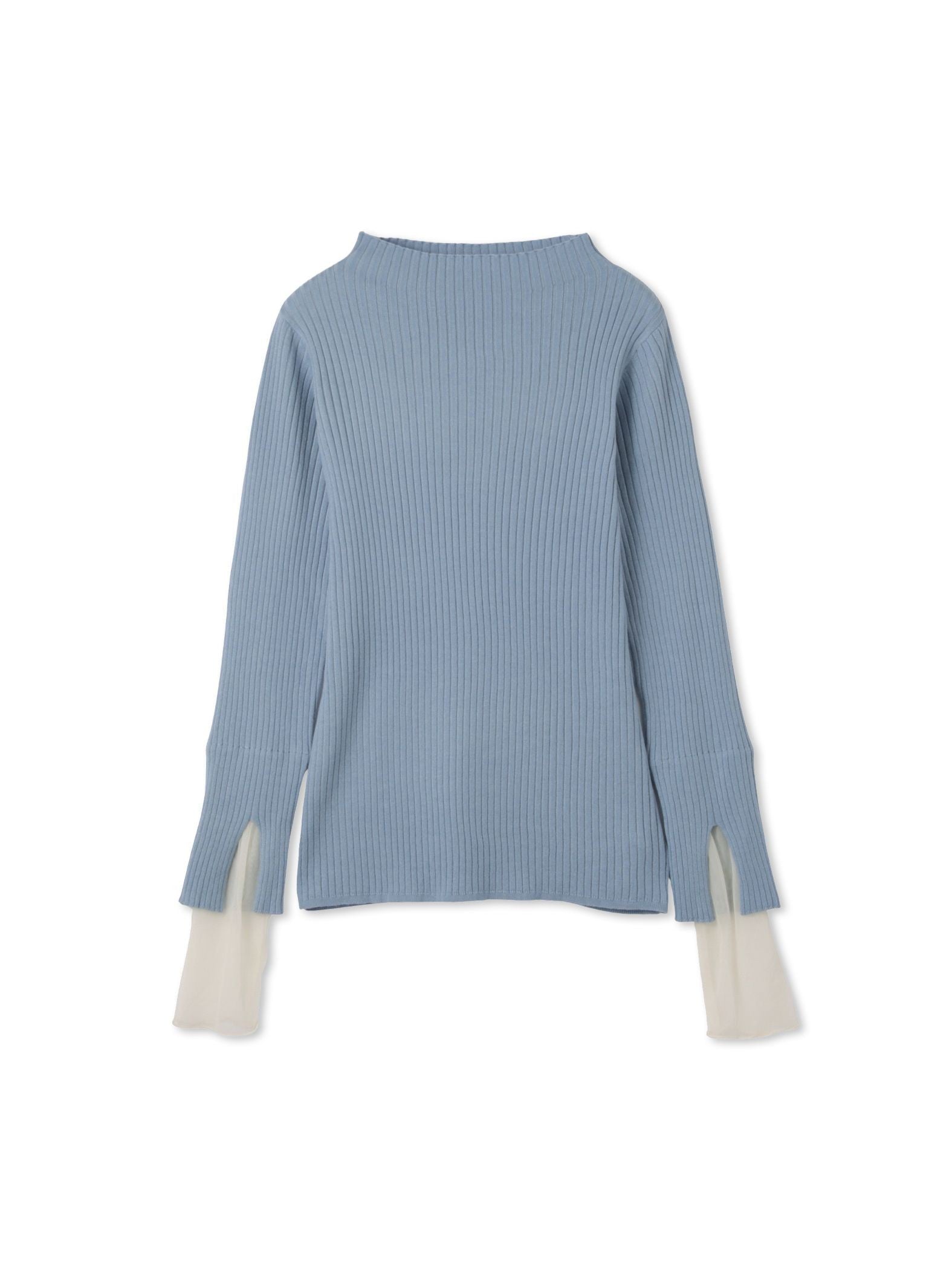 シアーカフレイヤードフウニットプルオーバー≪手洗い可能≫