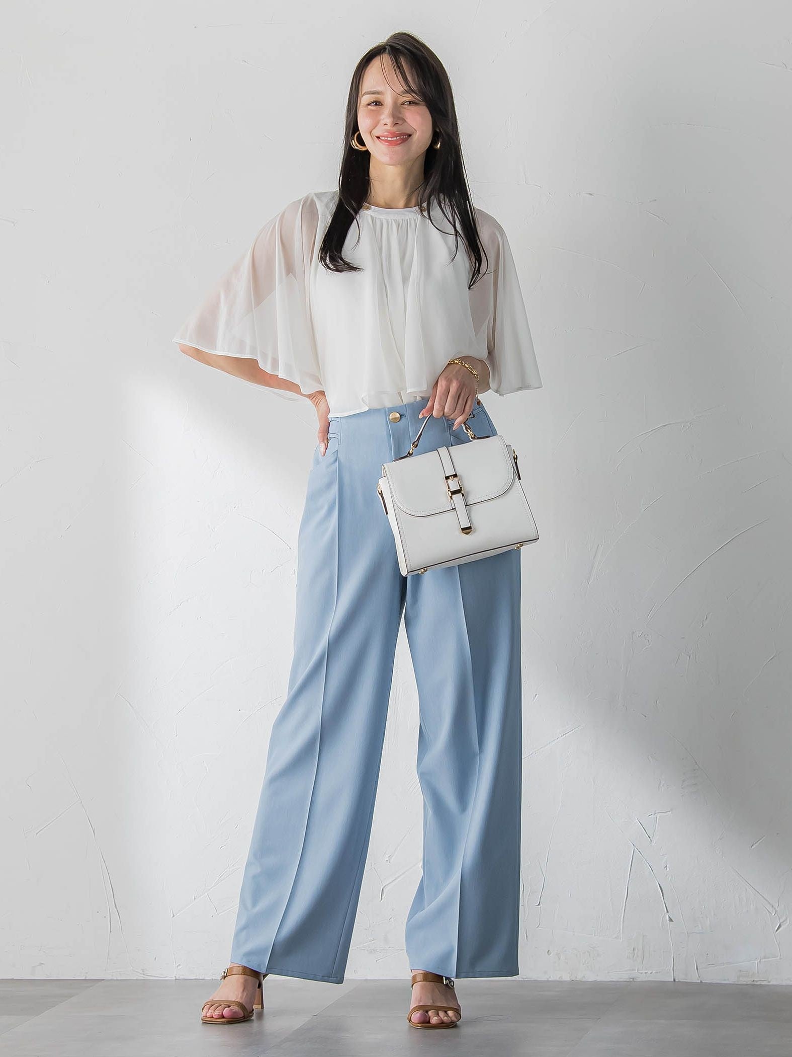 トリコットシフォンカットソー