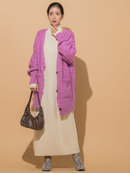 【KOREAN ITEM】フェイクレザー半月型ショルダーバッグ