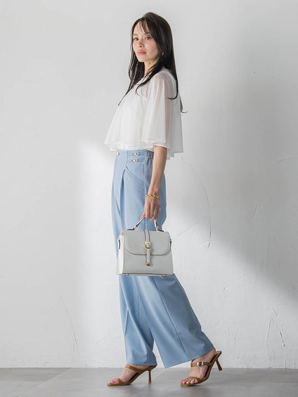 トリコットシフォンカットソー