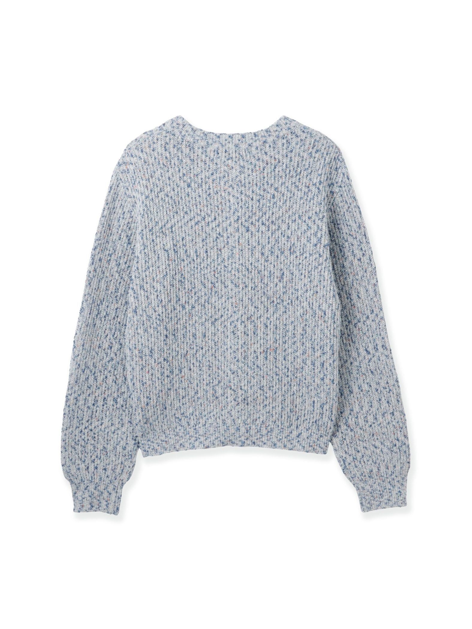 ミックスコイルクルーネックカーディガン