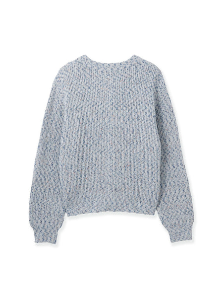 ミックスコイルクルーネックカーディガン