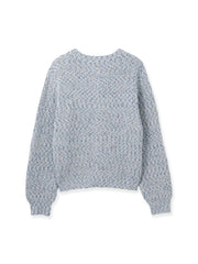 ミックスコイルクルーネックカーディガン