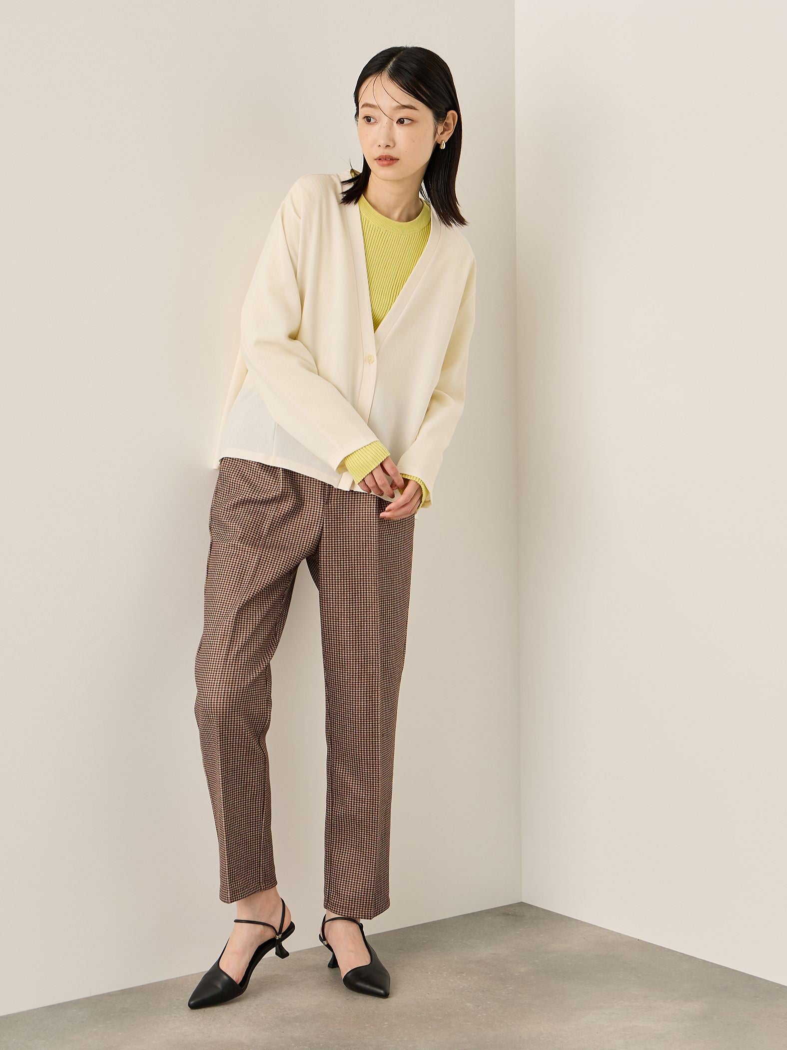 ブラッシュバックストレッチイージーパンツ≪洗濯機で洗える≫