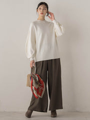 ウォッシャブルバナナスリーブニット≪手洗い可能≫