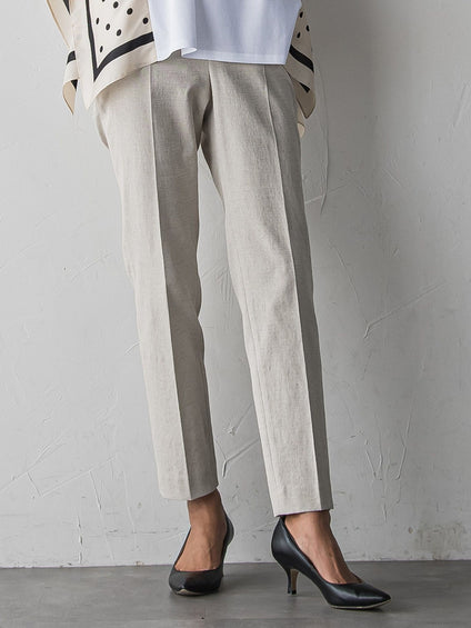 【WEB限定/+5cm丈長め】シェルタリングテーパードパンツ