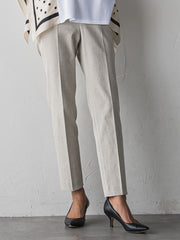 【WEB限定/+5cm丈長め】シェルタリングテーパードパンツ