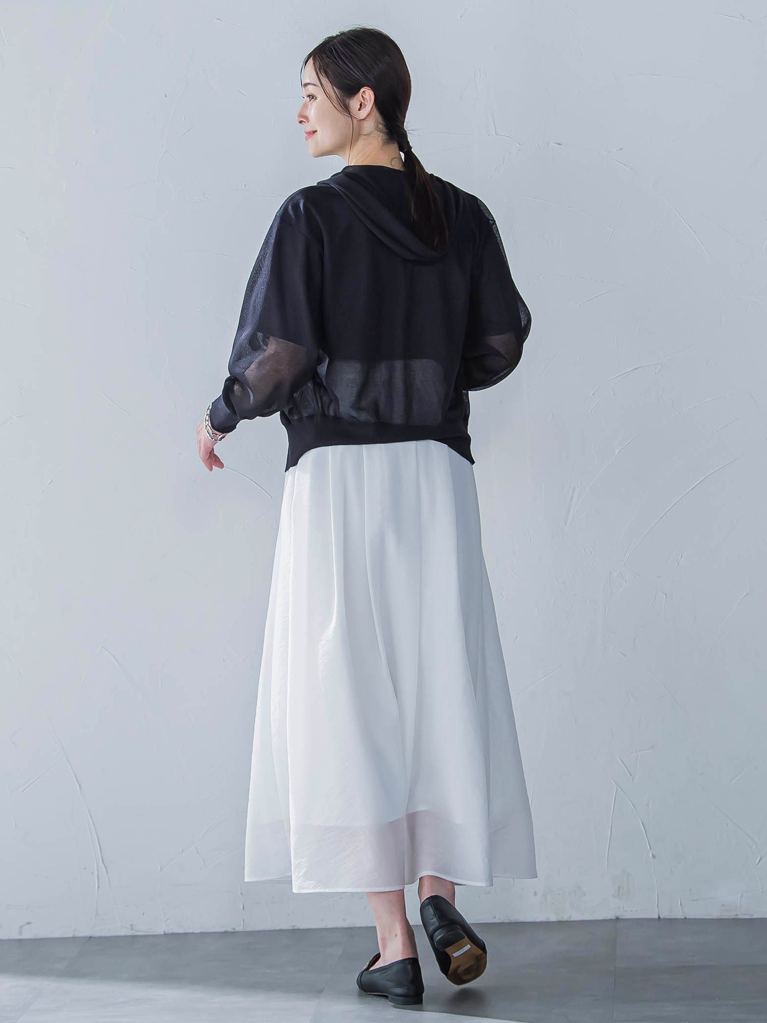 【一部店舗限定販売】シアーニットジップパーカー≪手洗い可能≫