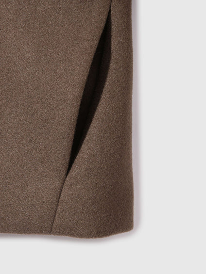 ウールチョウジャージーノーカラージャケット