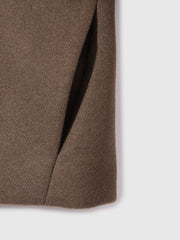 ウールチョウジャージーノーカラージャケット