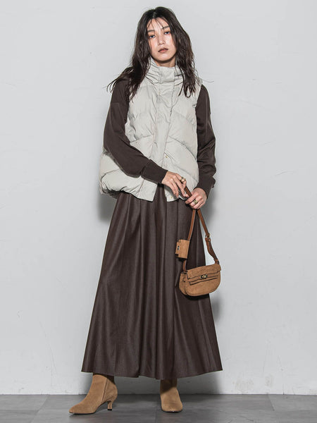 【WEB限定】スタンドカラーダウンベスト