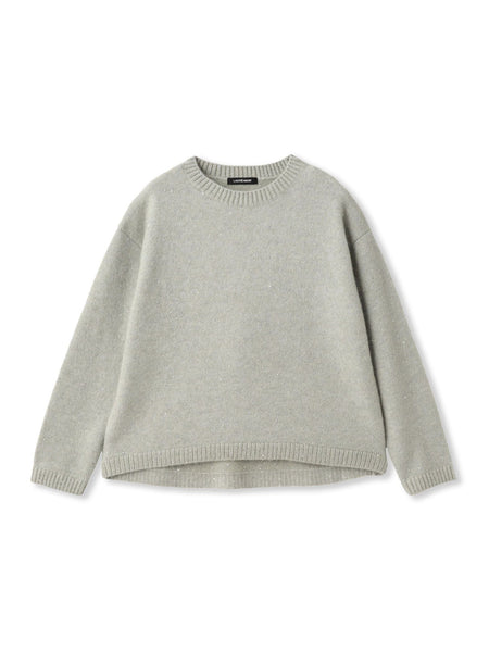 スパンコールクルーネックニット≪洗える≫