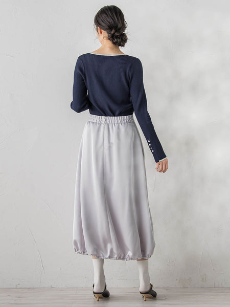 配色RIBニット≪手洗い可能≫