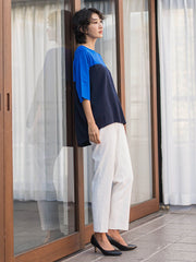 【WEB限定/+5cm丈長め】シェルタリングテーパードパンツ