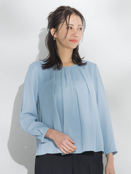 【WEB限定】こっそり暖かシフォンブラウス