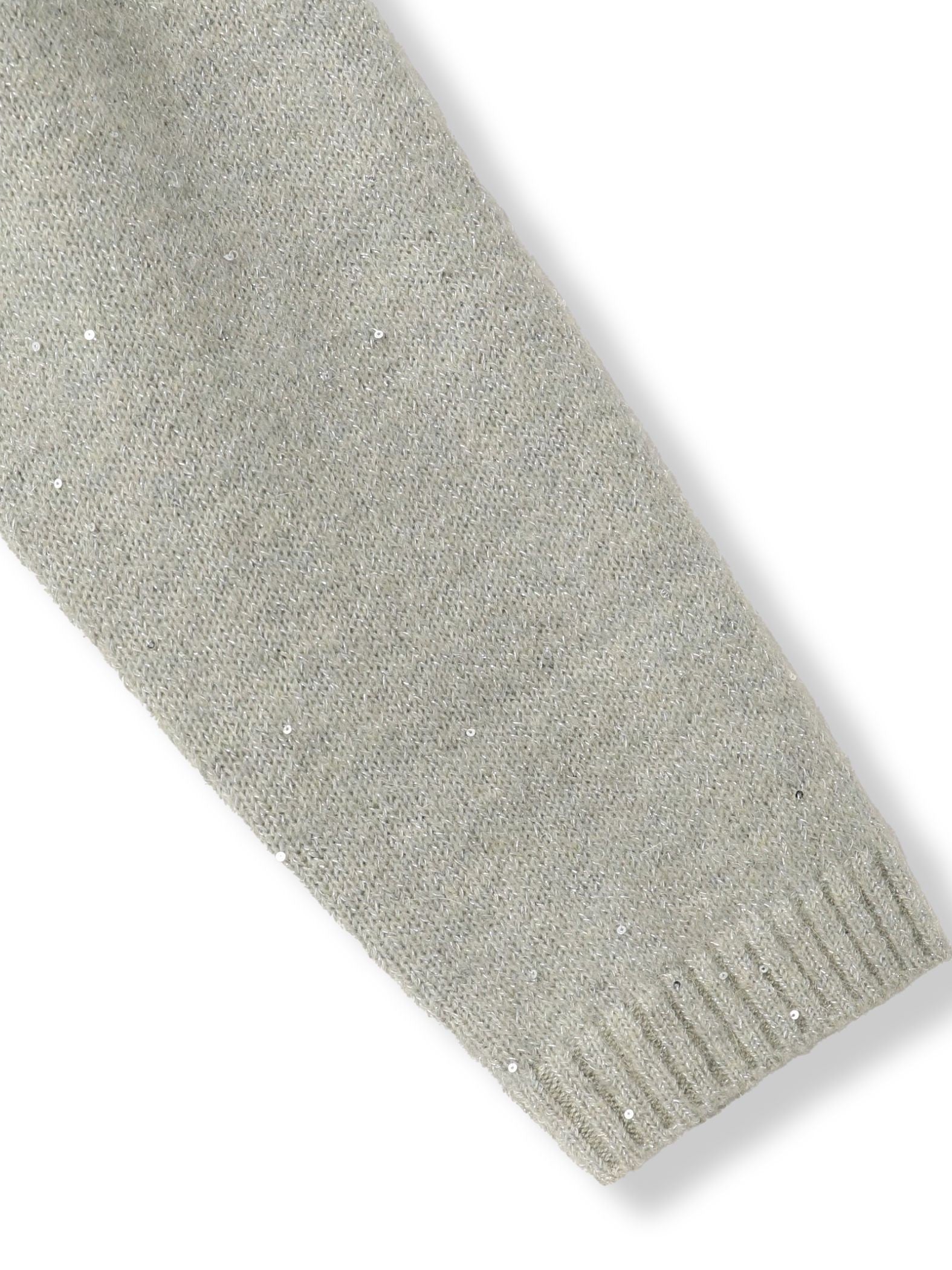 スパンコールクルーネックニット≪洗える≫