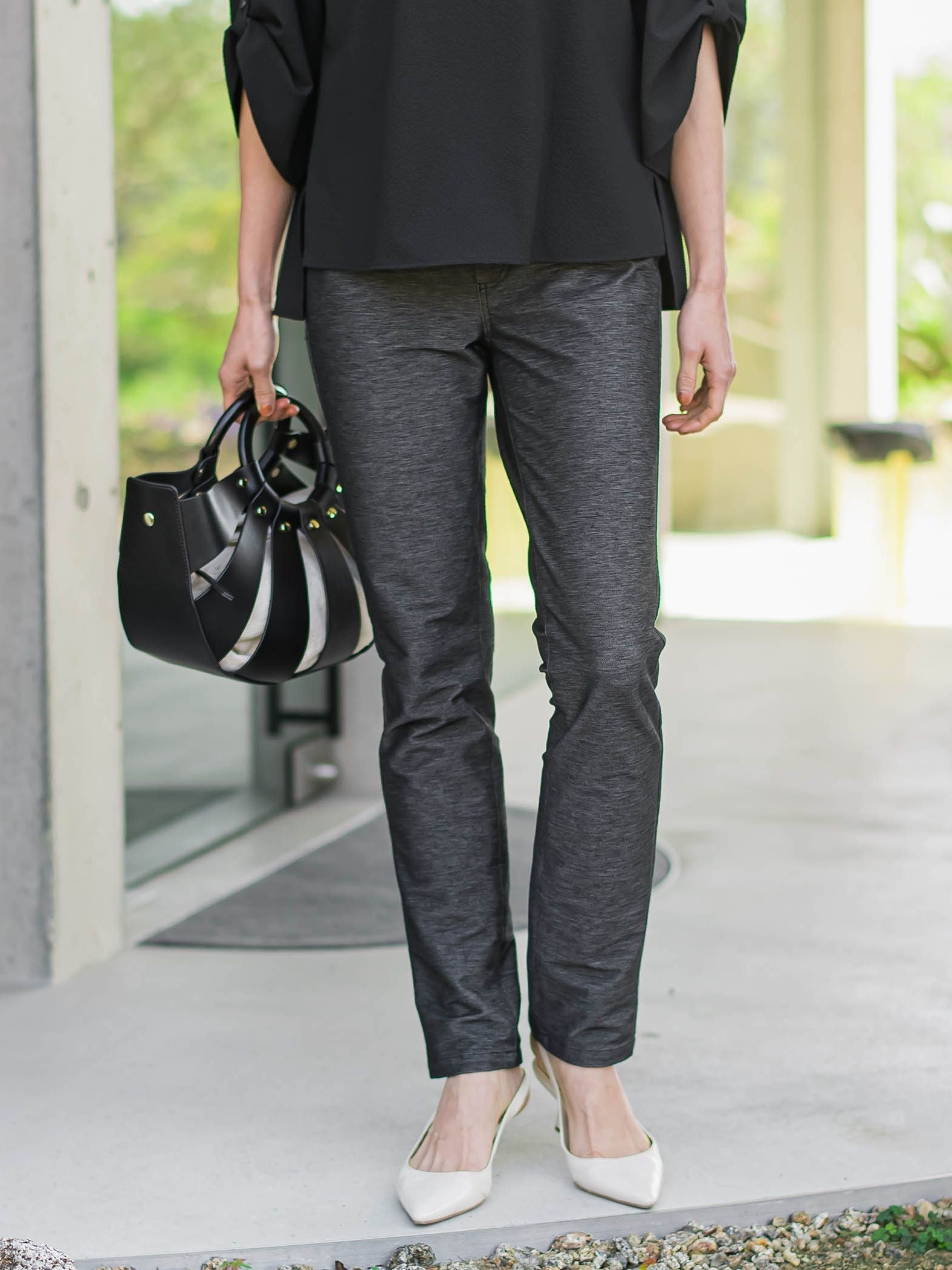 【WEB限定】名品デニムジャージライトパンツ≪ストレッチ/11号あり≫