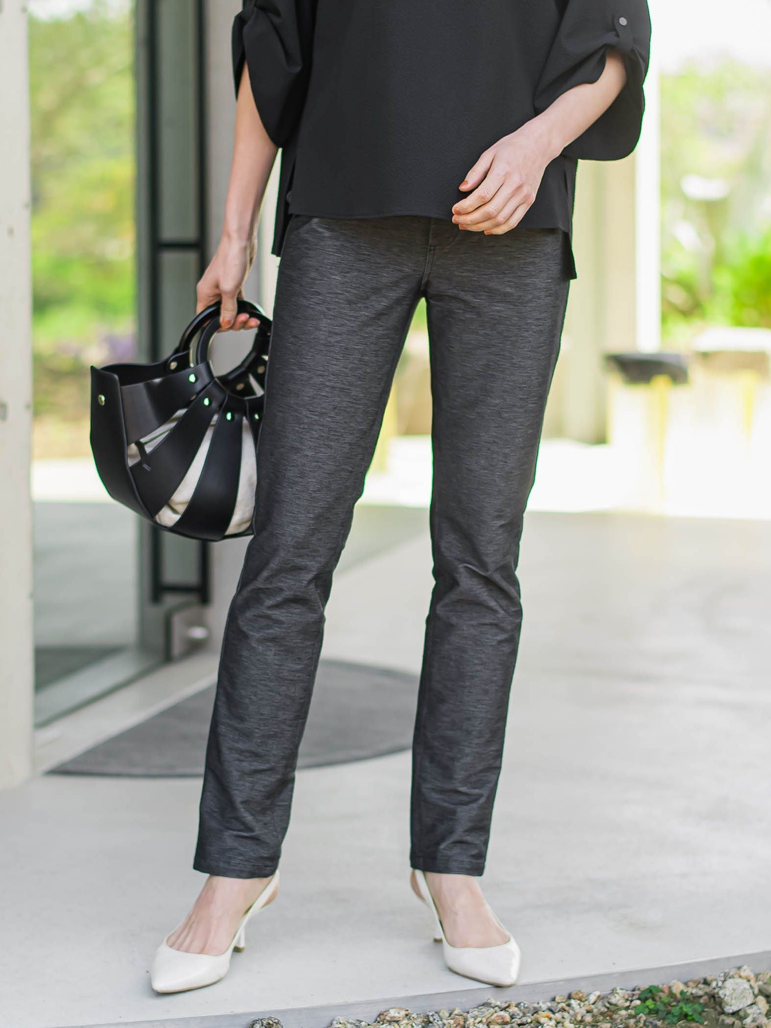 【WEB限定】名品デニムジャージライトパンツ≪ストレッチ/11号あり≫