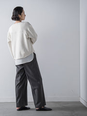 【大きいサイズ】煌めきストレッチワイドパンツ≪洗濯機で洗える≫
