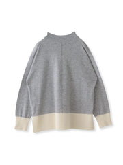 【大きいサイズ/新色追加】ファインウールハイネックニット