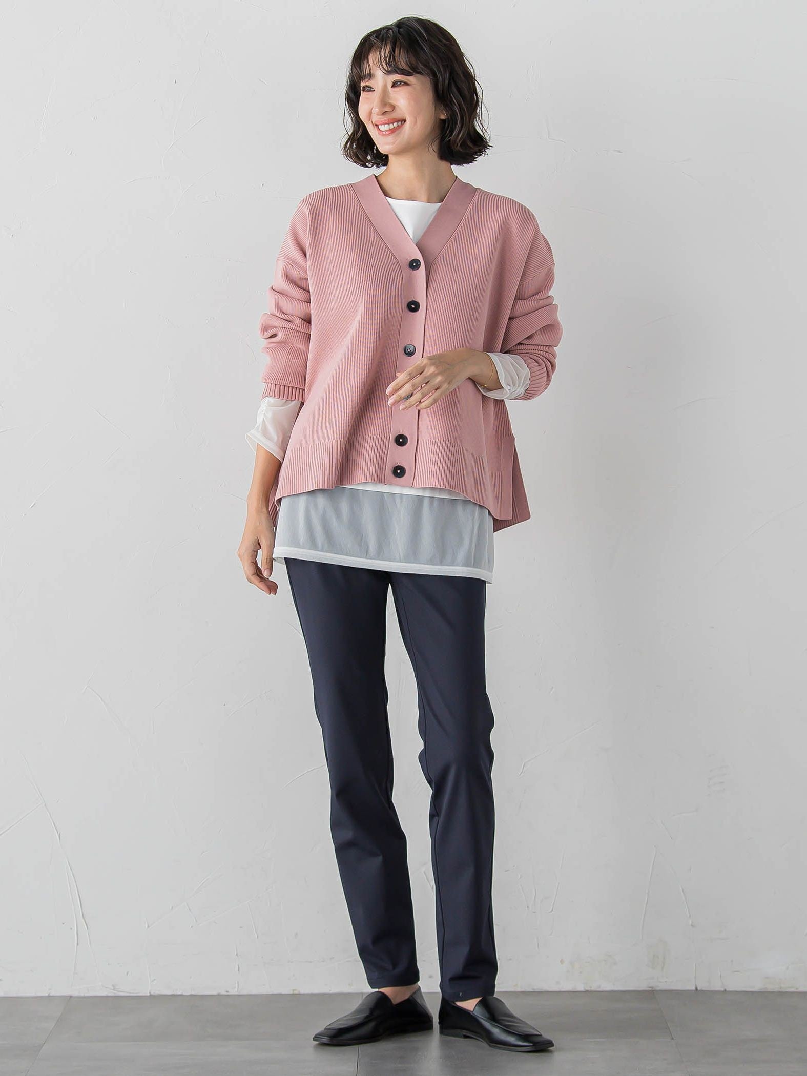 【大きいサイズ/WEB限定カラーあり】スポンディッシュニットカーディガン