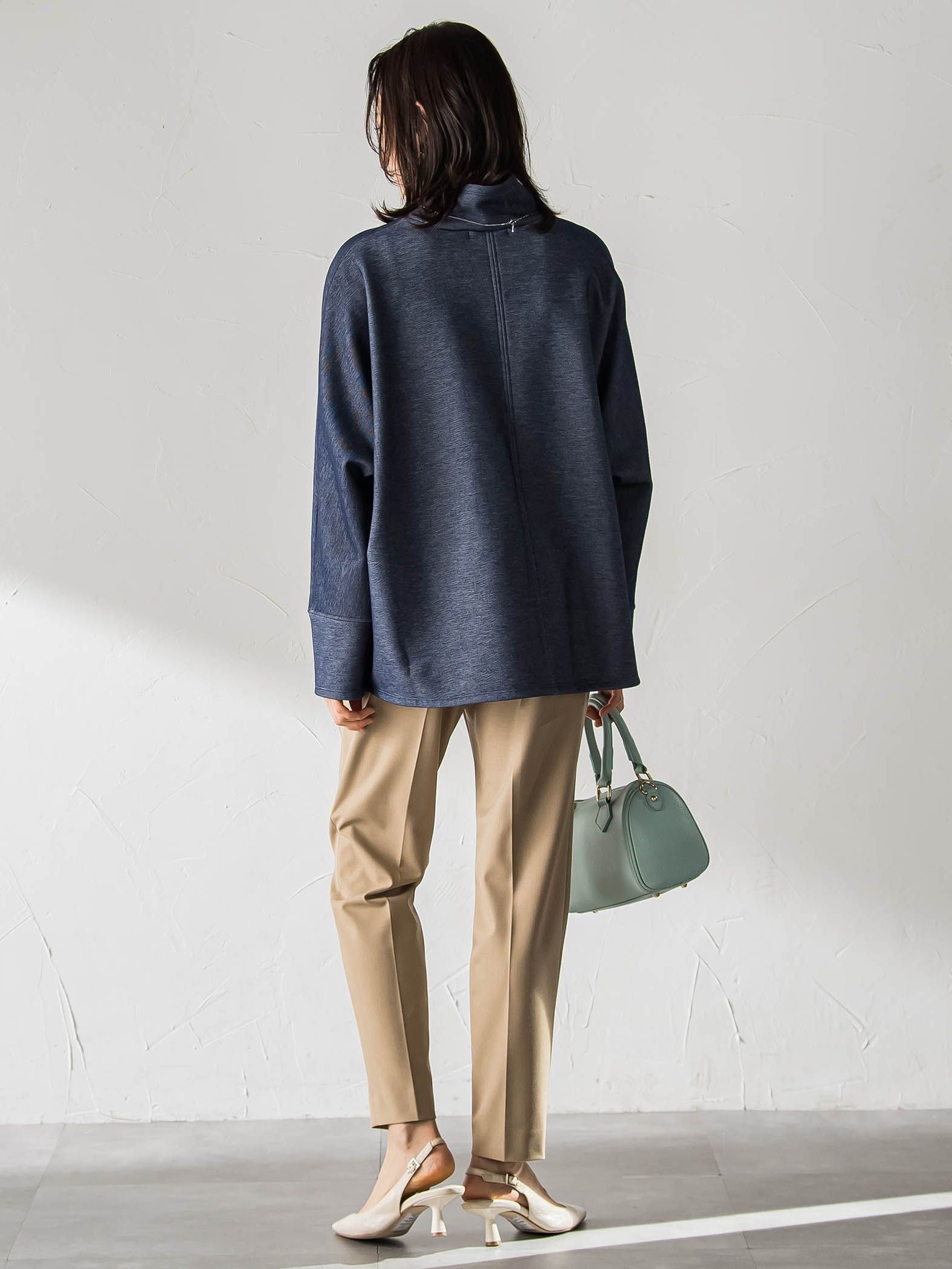 【WEB限定】美シルエット裏起毛ストレッチパンツ≪13号あり/毛玉防止≫