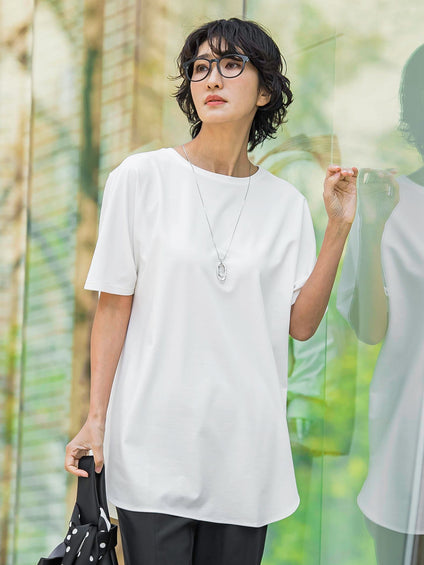 【WEB限定/大きいサイズ】”細身パンツも怖くない”Tシャツチュニック