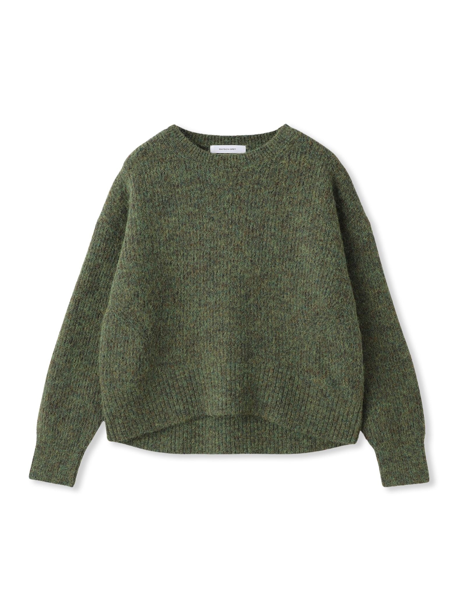 フラッフィークルーネックニット≪手洗い可能≫