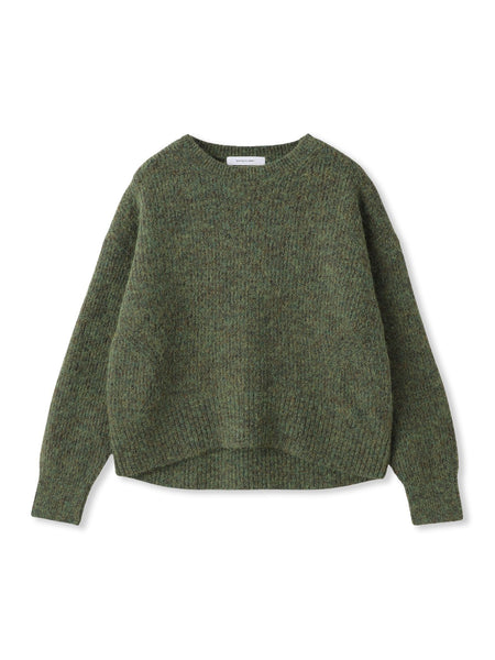 フラッフィークルーネックニット≪手洗い可能≫