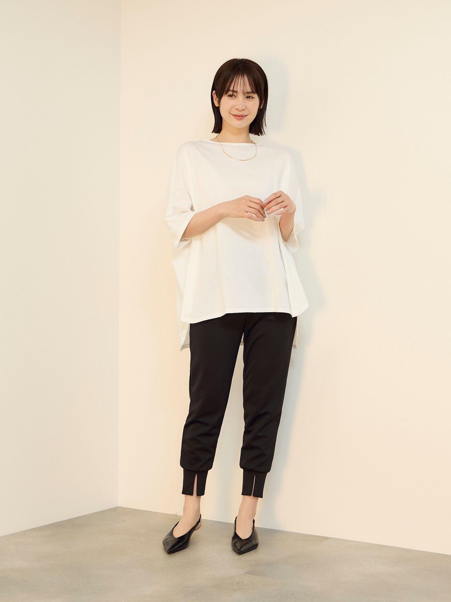 【機能するミニマル服】ポンチョTシャツ