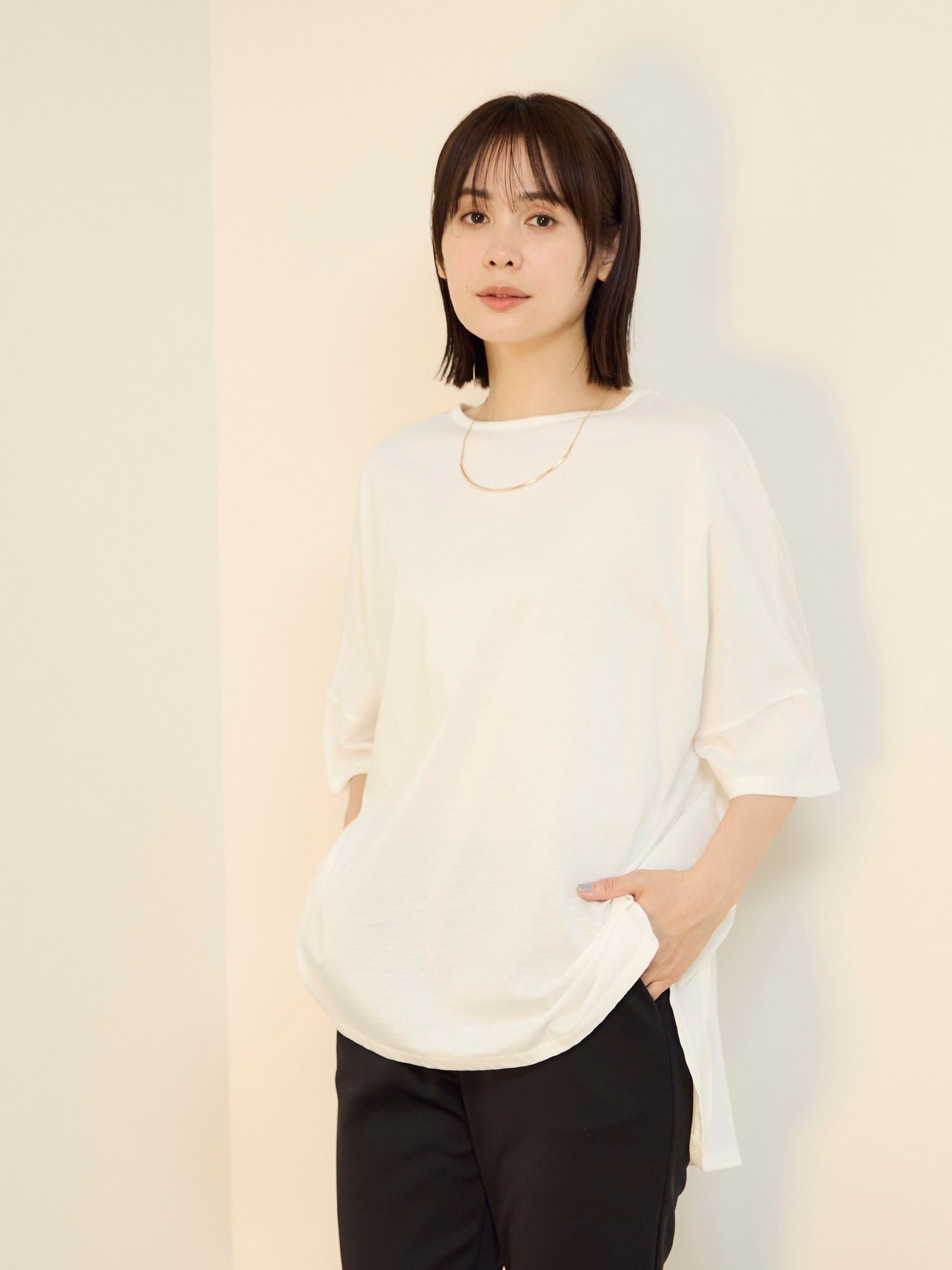 【機能するミニマル服】ポンチョTシャツ