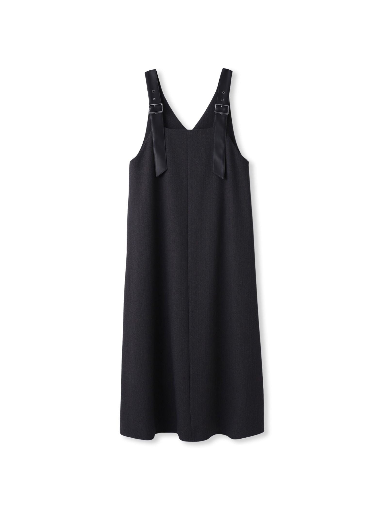 ミックスツイード×レザーライクジャンスカ≪洗濯機で洗える≫