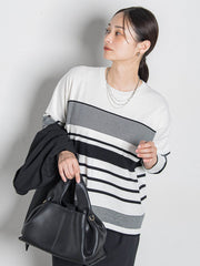 【WEB限定】ランダムボーダーニット≪11号あり/洗える≫