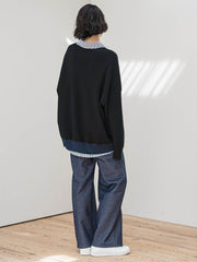 【WEB限定】”3コーデが叶う2点セット”ニット×シャツ≪手洗い可能≫