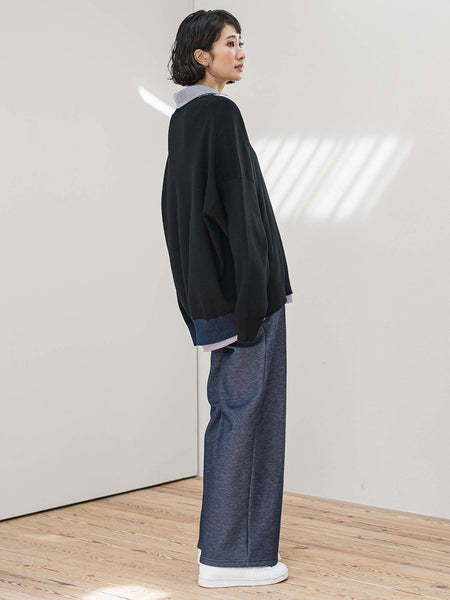 【WEB限定】”3コーデが叶う2点セット”ニット×シャツ≪手洗い可能≫