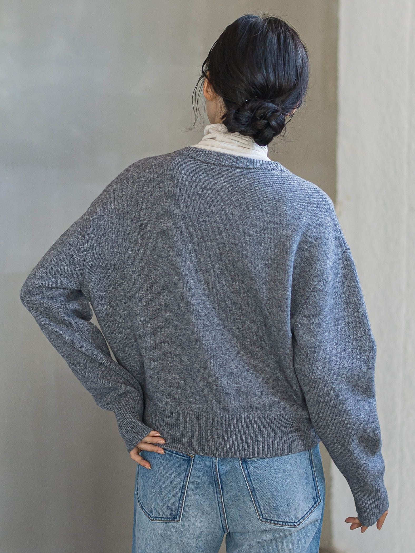 ビジュー刺繍カーディガン≪手洗い可能≫